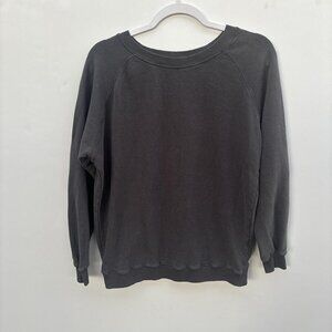 Jungmaven Sweatshirt Womens S Gray Bonfire Raglan Hemp USA
